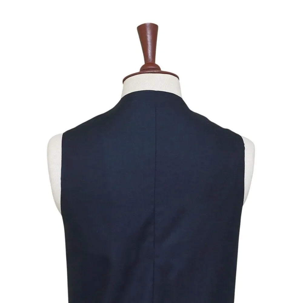 Mens 46R Pink Wool Waistcoat Vest Notch Lapel Formal Wedding Business Party Prom